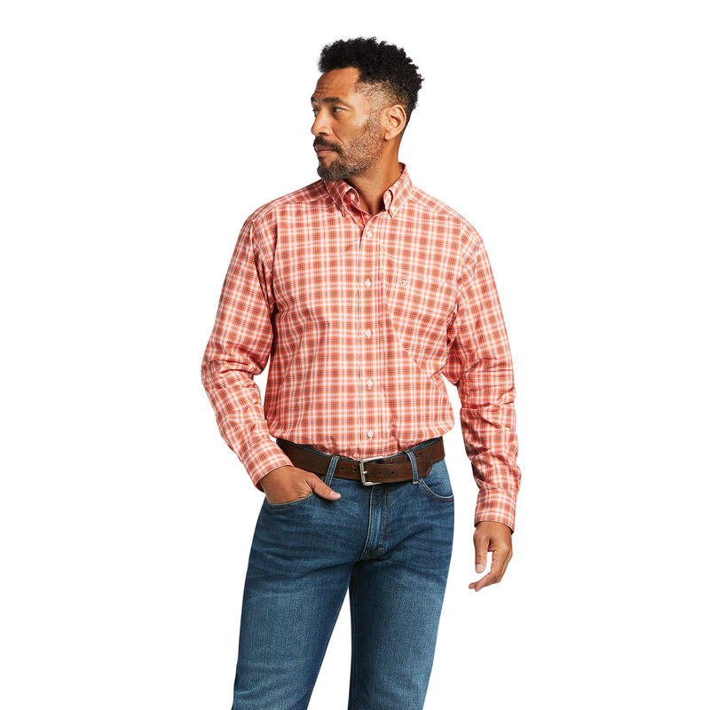 Ariat Hemden Herren - Pro Series Dominic Classic Fit Orange ( EXFMJ-4179 )